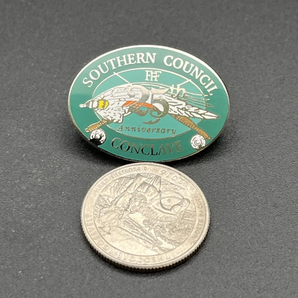 Southern Council‎ Conclave 25th Anniversary Lapel Hat Pin